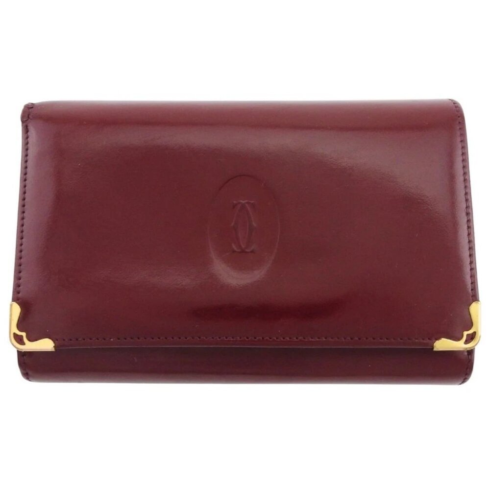 CARTIER Purse Bordeaux Women Authentic secondhand